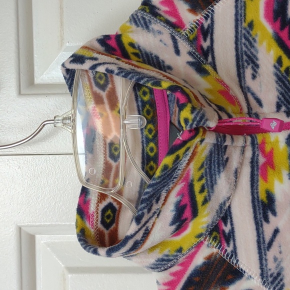 Eddie Bauer Women's Quest Fleece Aztec Southwestern 1/4 Zip LS - Picture 8 of 12